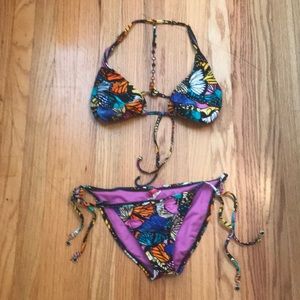 Butterfly bikini with jewel adornments, M/L